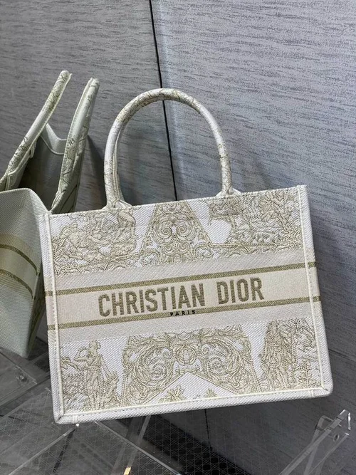 Dior Original Book Tote Large Authentic Embroidery Luxury