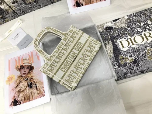 Dior Original Book Tote Large Authentic Embroidery Luxury