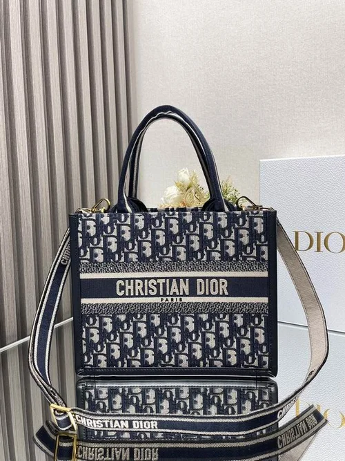 Dior Original Book Tote Large Authentic Embroidery Luxury