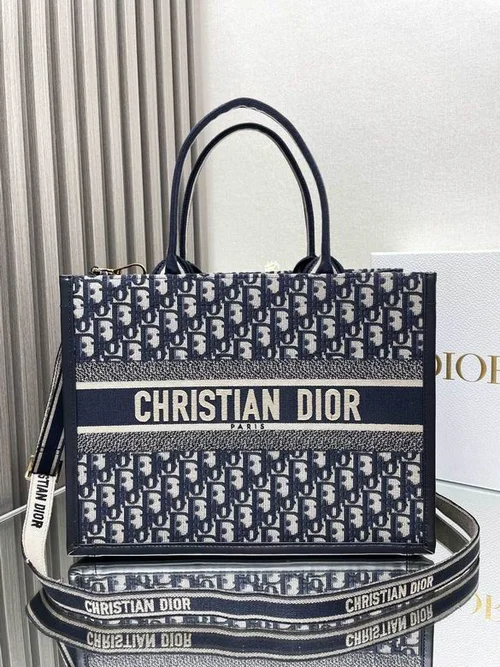 Dior Original Book Tote Large Authentic Embroidery Luxury