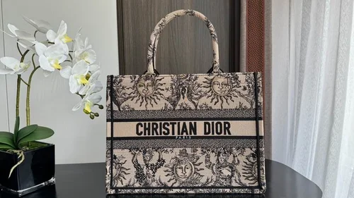 Dior Original Book Tote Large Authentic Embroidery Luxury