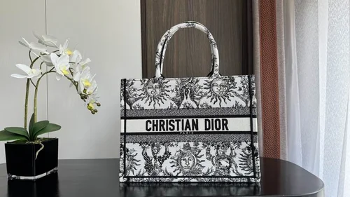 Dior Original Book Tote Large Authentic Embroidery Luxury