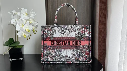 Dior Original Book Tote Large Authentic Embroidery Luxury