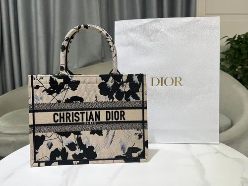 Dior Original Book Tote Large Authentic Embroidery Luxury