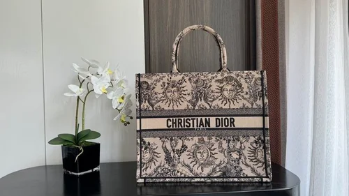 Dior Original Book Tote Large Authentic Embroidery Luxury