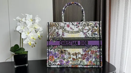 Dior Original Book Tote Large Authentic Embroidery Luxury