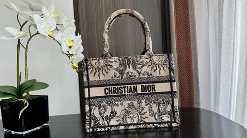 Dior Original Book Tote Large Authentic Embroidery Luxury