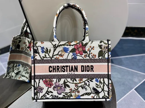 Dior Original Book Tote Large Authentic Embroidery Luxury