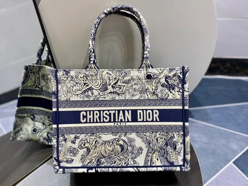 Dior Original Book Tote Large Authentic Embroidery Luxury