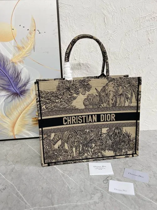 Dior Original Book Tote Large Authentic Embroidery Luxury