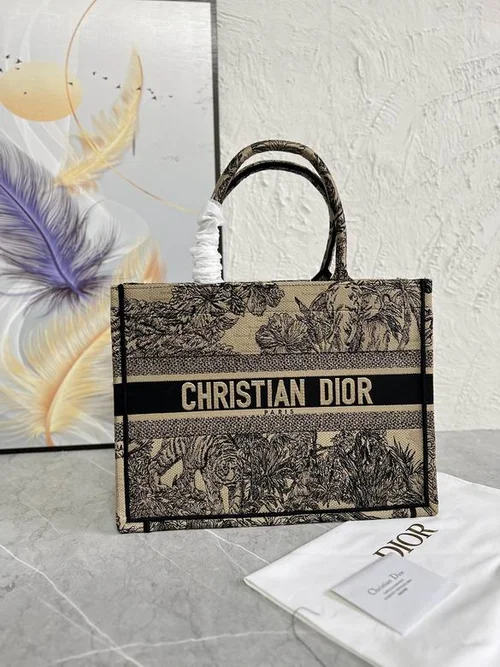 Dior Original Book Tote Large Authentic Embroidery Luxury