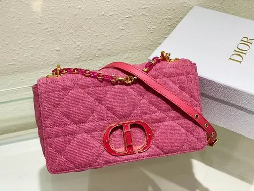 Dior Original Caro Small Chain Bag Authentic Quilted Luxury