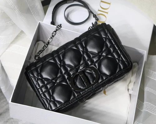 Dior Original Caro Small Chain Bag Authentic Quilted Luxury