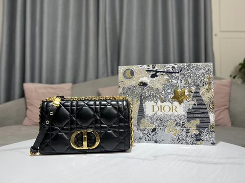 Dior Original Caro Small Chain Bag Authentic Quilted Luxury