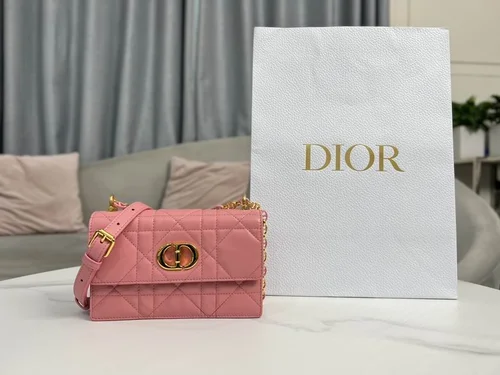 Dior Original Caro Small Chain Bag Authentic Quilted Luxury