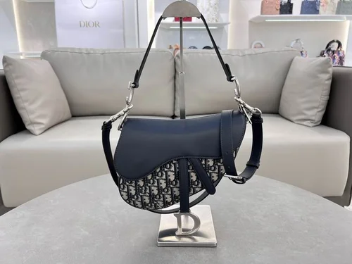 Dior Original Saddle Women Bag Authentic Oblique Luxury