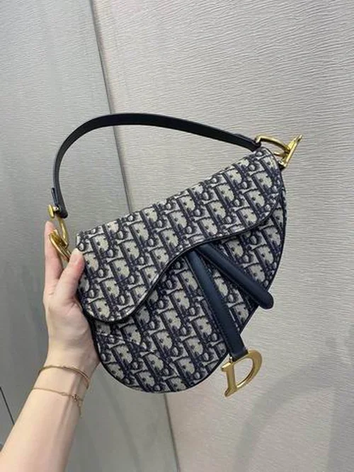 Dior Original Saddle Women Bag Authentic Oblique Luxury