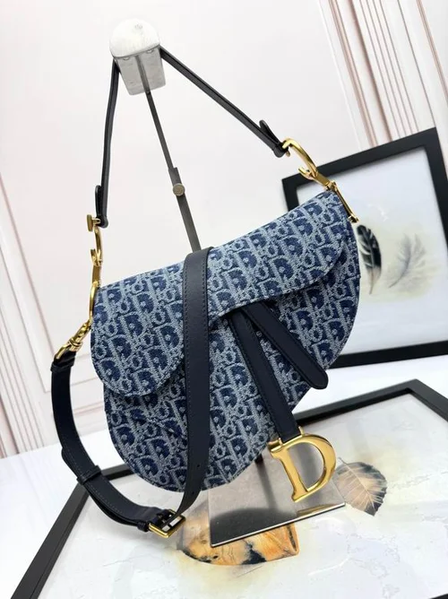 Dior Original Saddle Women Bag Authentic Oblique Luxury