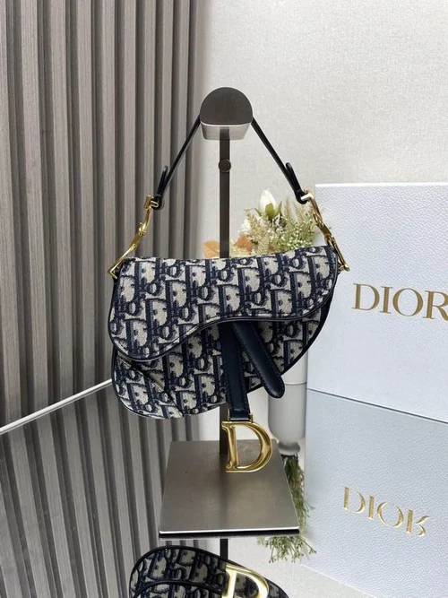 Dior Original Saddle Women Bag Authentic Oblique Luxury