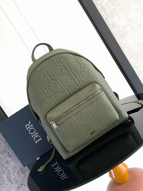 Dior Original Backpack Large Authentic Oblique Canvas Luxury
