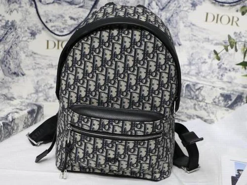 Dior Original Backpack Large Authentic Oblique Canvas Luxury