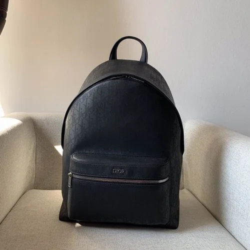 Dior Original Backpack Large Authentic Oblique Canvas Luxury