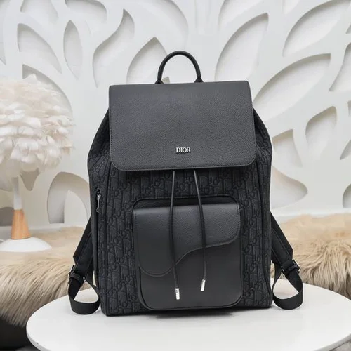 Dior Original Backpack Large Authentic Oblique Canvas Luxury