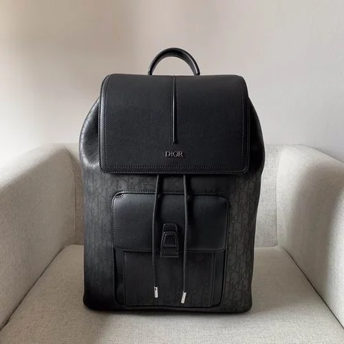Dior Original Backpack Large Authentic Oblique Canvas Luxury