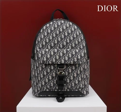 Dior Original Backpack Large Authentic Oblique Canvas Luxury