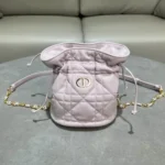 Dior Original Bucket Bag Small Authentic Drawstring Luxury