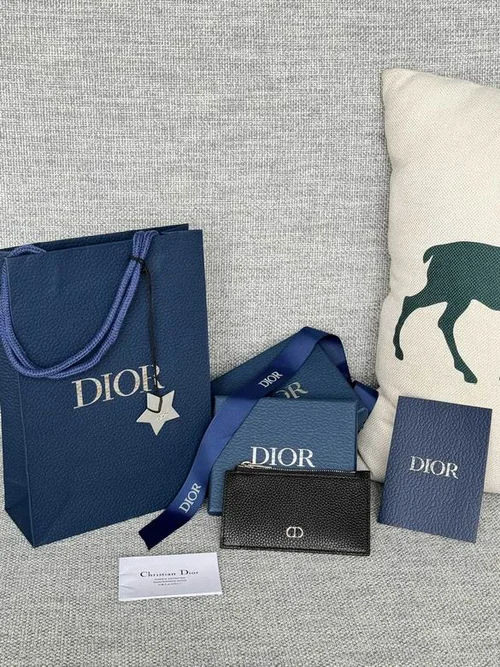 Dior Original Women's Wallet Authentic Oblique Canvas Luxury