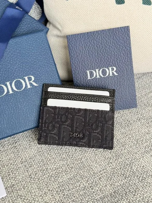 Dior Original Women's Wallet Authentic Oblique Canvas Luxury