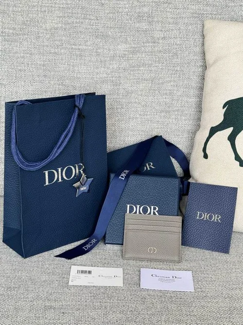 Dior Original Women's Wallet Authentic Oblique Canvas Luxury