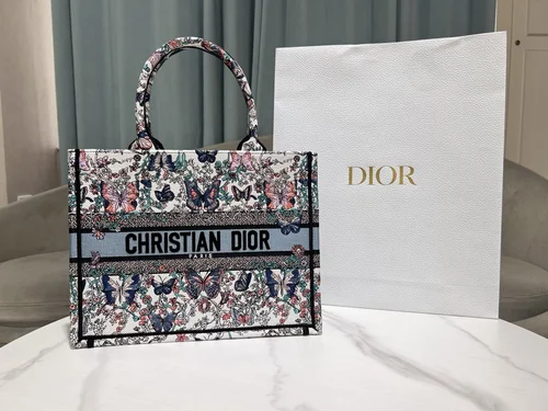 Dior Original Book Tote Large Authentic Embroidery Luxury