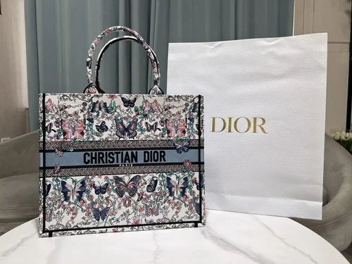Dior Original Book Tote Large Authentic Embroidery Luxury