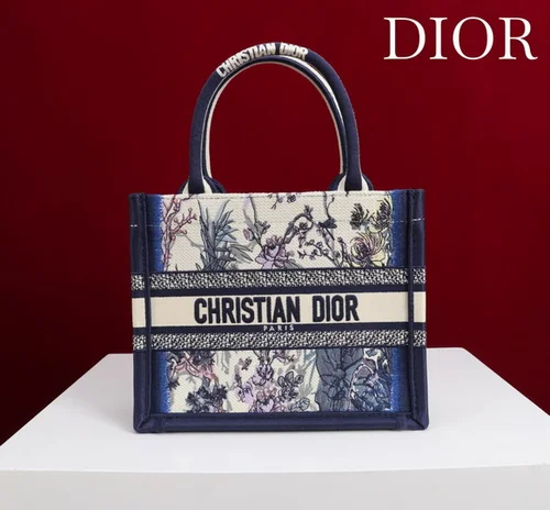 Dior Original Book Tote Large Authentic Embroidery Luxury