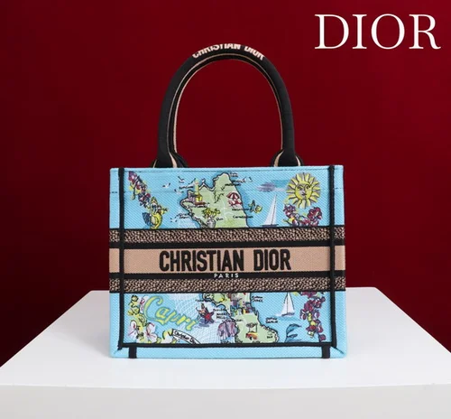 Dior Original Book Tote Large Authentic Embroidery Luxury