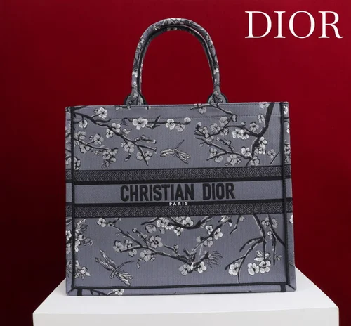 Dior Original Book Tote Large Authentic Embroidery Luxury