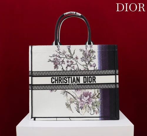 Dior Original Book Tote Large Authentic Embroidery Luxury