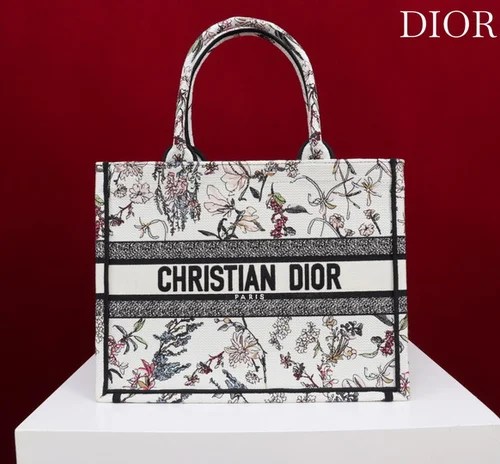Dior Original Book Tote Large Authentic Embroidery Luxury