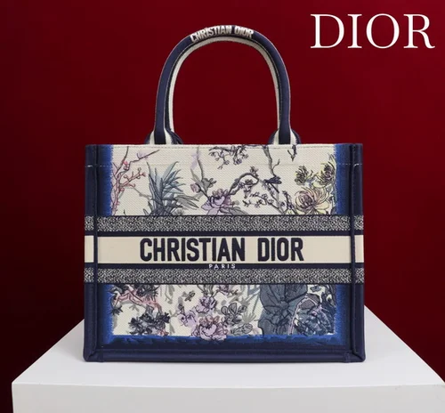 Dior Original Book Tote Large Authentic Embroidery Luxury