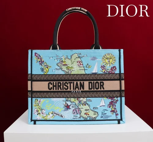 Dior Original Book Tote Large Authentic Embroidery Luxury