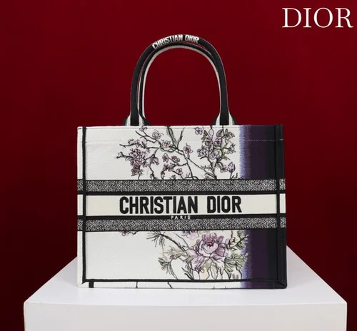 Dior Original Book Tote Large Authentic Embroidery Luxury