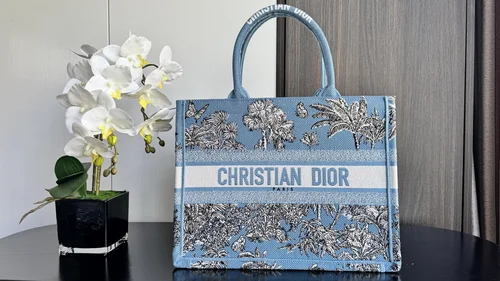 Dior Original Book Tote Large Authentic Embroidery Luxury