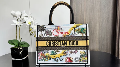 Dior Original Book Tote Large Authentic Embroidery Luxury
