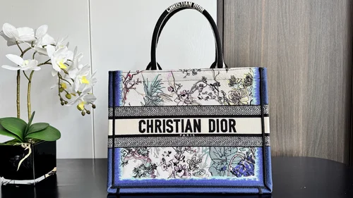 Dior Original Book Tote Large Authentic Embroidery Luxury