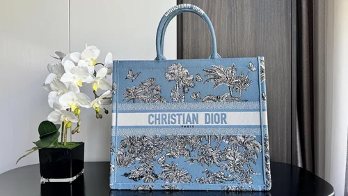 Dior Original Book Tote Large Authentic Embroidery Luxury
