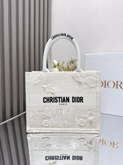 Dior Original Book Tote Large Authentic Embroidery Luxury