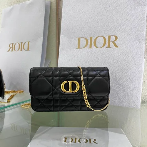 Dior Original Caro Small Chain Bag Authentic Quilted Luxury