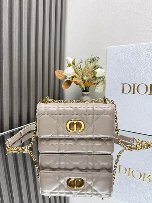 Dior Original Caro Small Chain Bag Authentic Quilted Luxury
